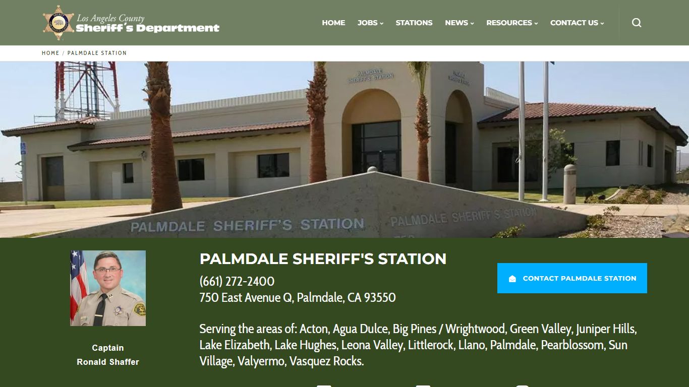 Palmdale Station | Los Angeles County Sheriff's Department