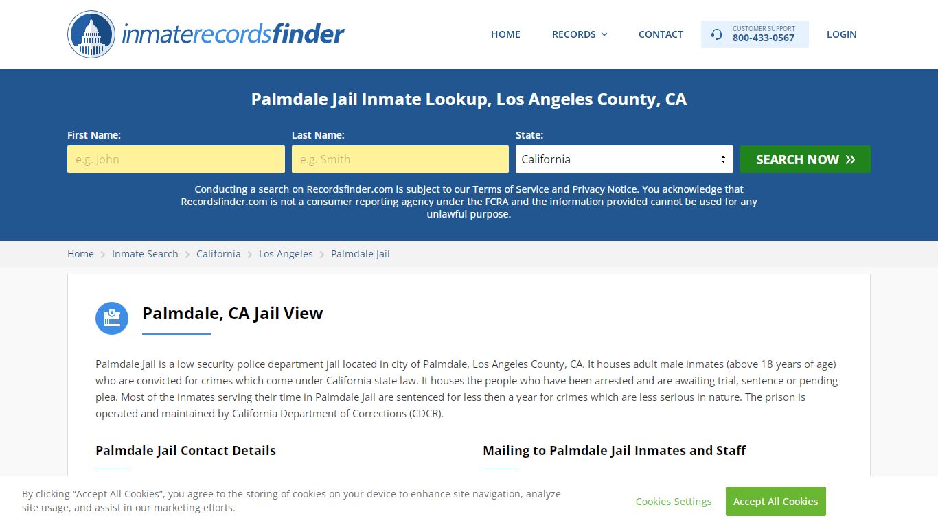 Palmdale Jail Roster & Inmate Search, Los Angeles County ...